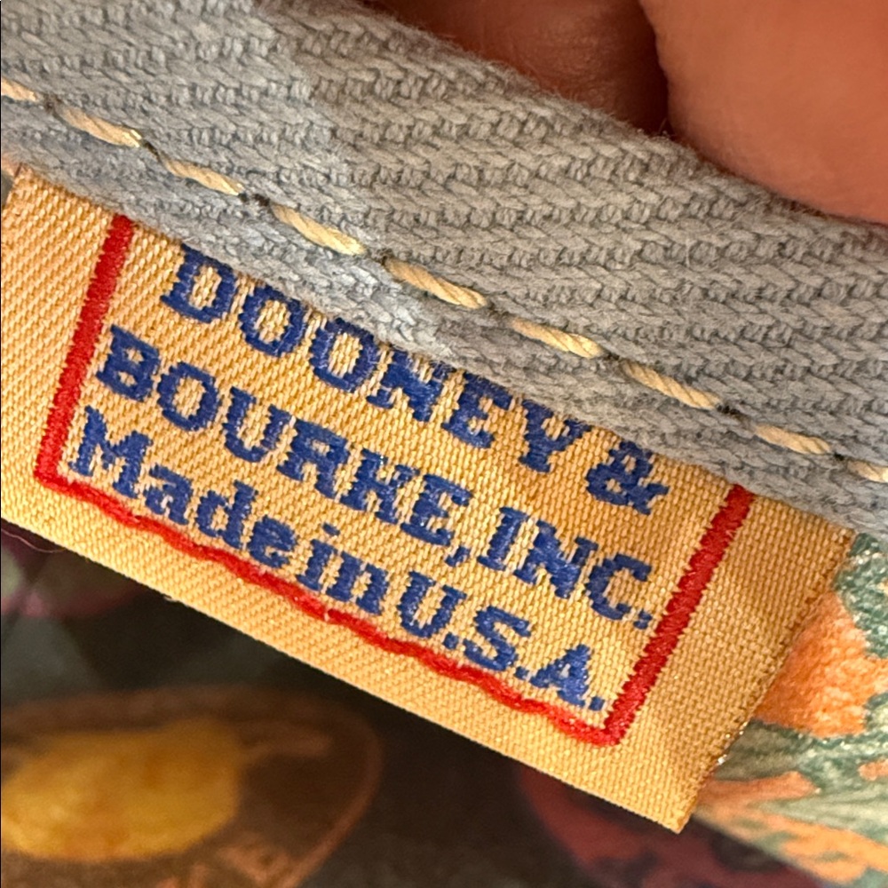 Dooney & Bourke Colorful Logo Tote with Black Accents-EUC - Picture 7 of 10